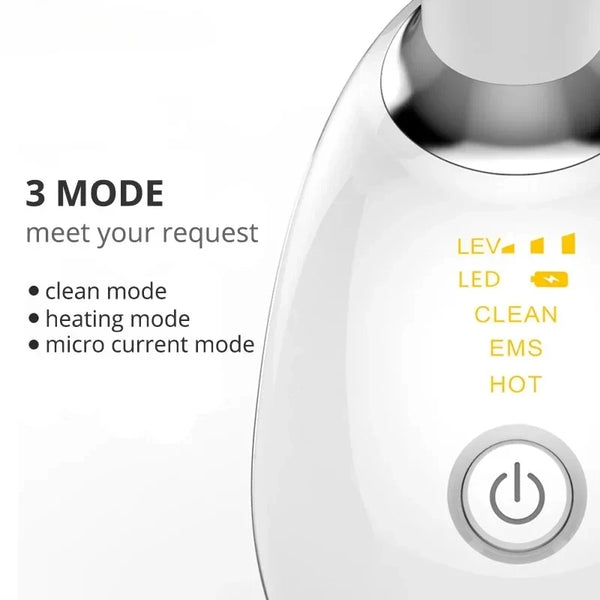 LED Facial & Neck Lifting Massager – EMS, Heat & Light Therapy Device